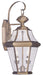 Livex Lighting - 2261-01 - Two Light Outdoor Wall Lantern - Georgetown - Antique Brass