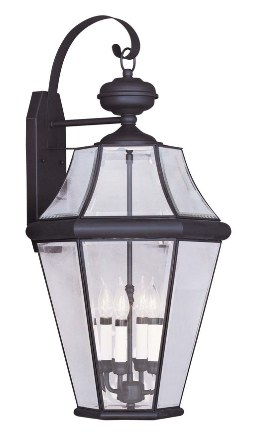 Livex Lighting - 2366-07 - Four Light Outdoor Wall Lantern - Georgetown - Bronze
