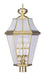 Livex Lighting - 2368-02 - Four Light Outdoor Post Lantern - Georgetown - Polished Brass
