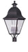 Livex Lighting - 2548-07 - Four Light Outdoor Post Lantern - Amwell - Bronze