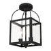 Milford Mini Pendant/Ceiling Mount-Foyer/Hall Lanterns-Livex Lighting-Lighting Design Store