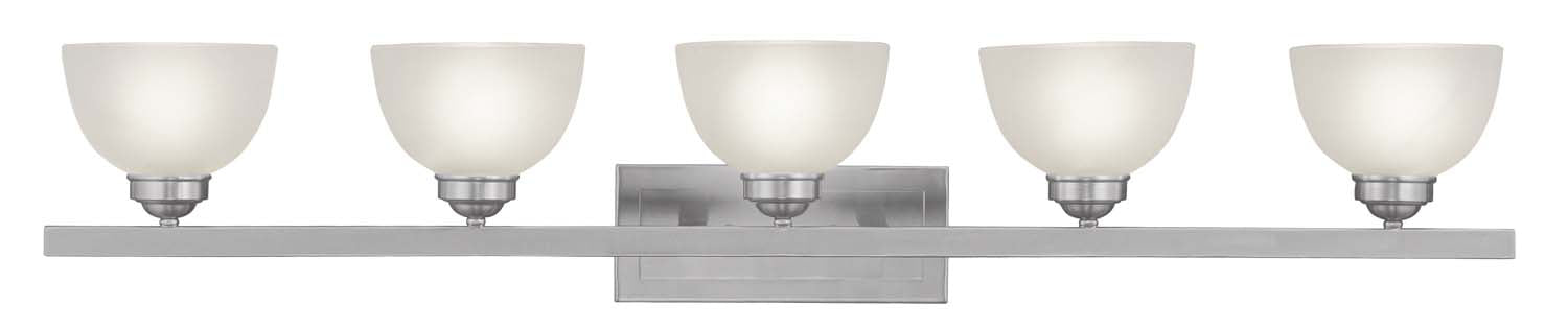 Livex Lighting - 4205-91 - Five Light Bath Vanity - Somerset - Brushed Nickel
