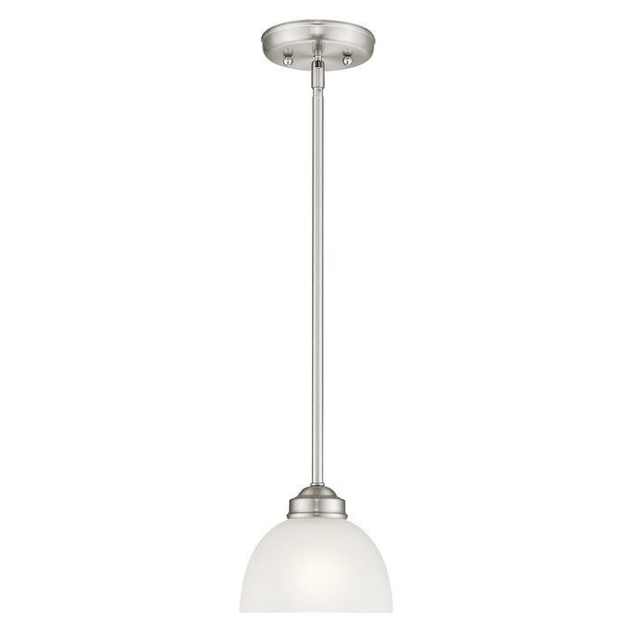 Livex Lighting - 4210-91 - One Light Mini Pendant - Somerset - Brushed Nickel