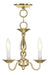 Livex Lighting - 5009-02 - Three Light Mini Chandelier/Ceiling Mount - Williamsburgh - Polished Brass