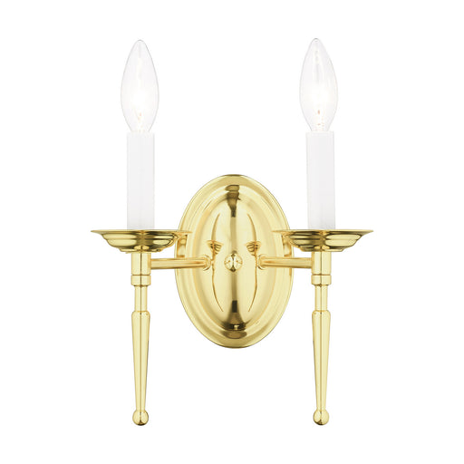 Livex Lighting - 5122-02 - Two Light Wall Sconce - Williamsburgh - Polished Brass
