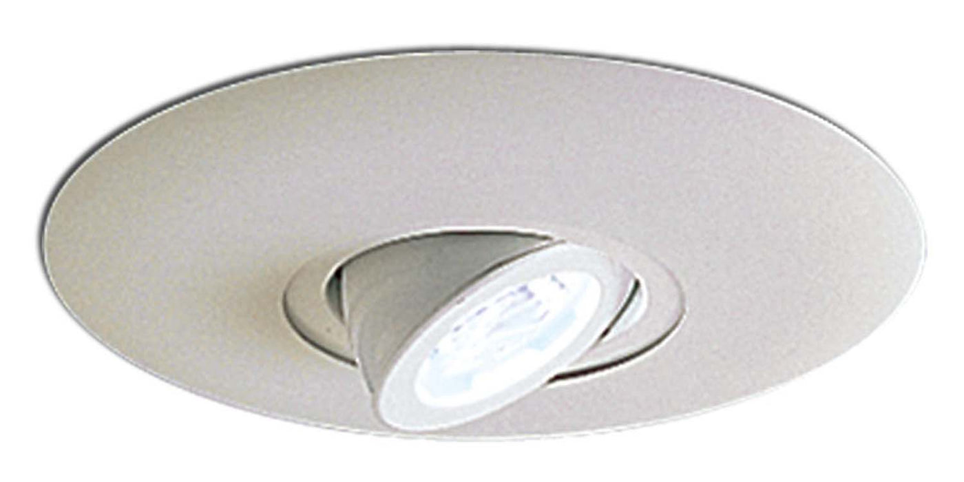 Nora Lighting - NL-665W - 6`` Surface Adjustable Round Spot W/ Metal Trim - Recessed - White