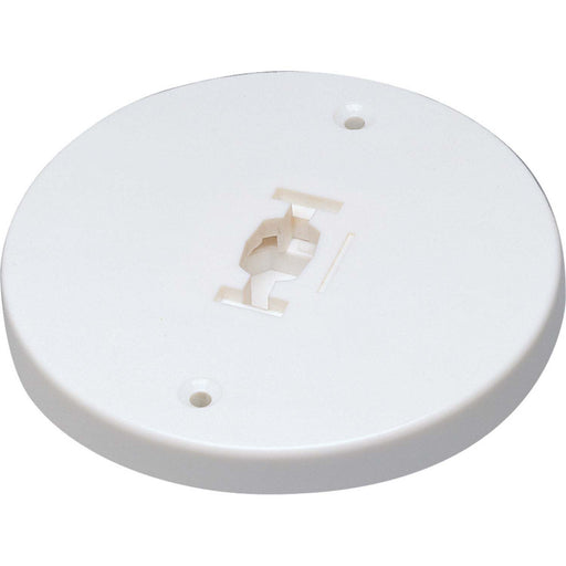 Nora Lighting - NT-366W - Monopoint Canopy For Line Voltage Track Head - Mono Point Power Feeder - White