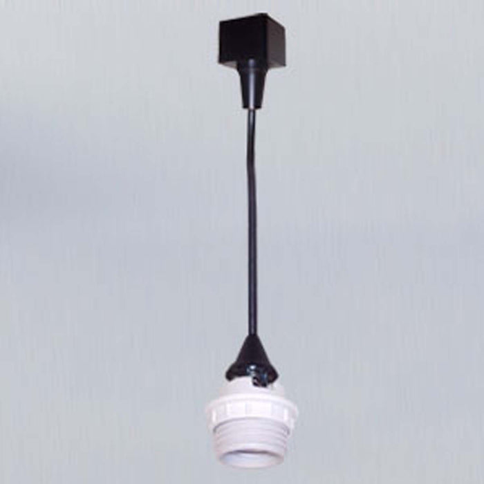 Nora Lighting - NTH-161B - Track Mounted Line Voltage Pendant Cord, 8`-6`` Length, Medium Base, 100W Max - Track - Black