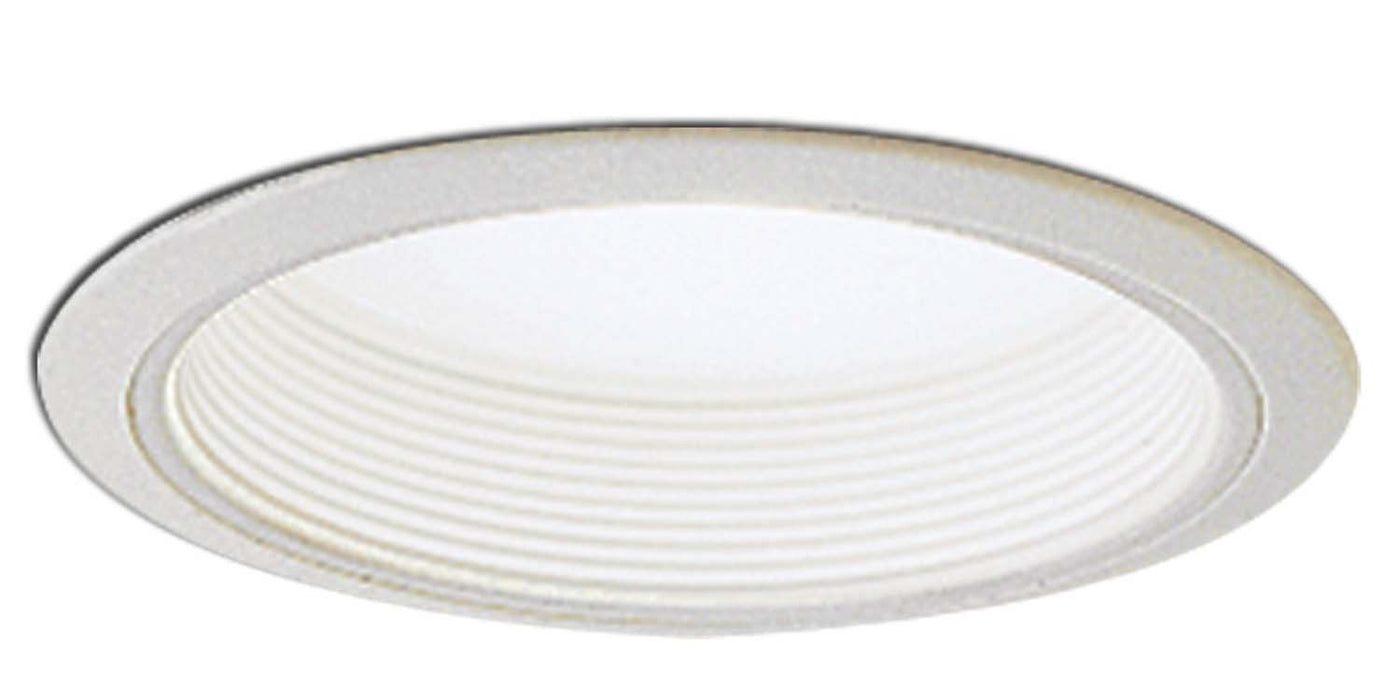 Nora Lighting - NTM-42W - 6`` Regressed Albalite Lens W/ Baffle & Plastic Ring - Recessed - White