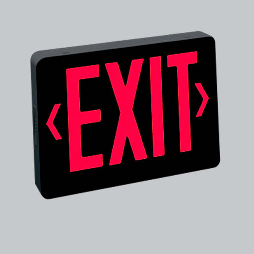 Nora Lighting - NX-503-LED/BR - Red LED Univ Ac Exit - Exit & Emergency - Red/Black