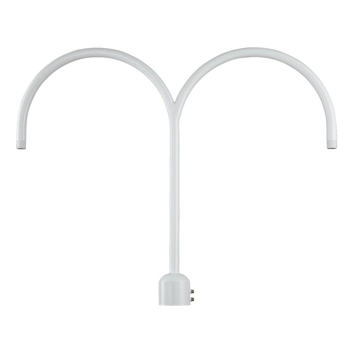 Millennium - RPAD-WH - Two Light Post Adapter - R Series - White