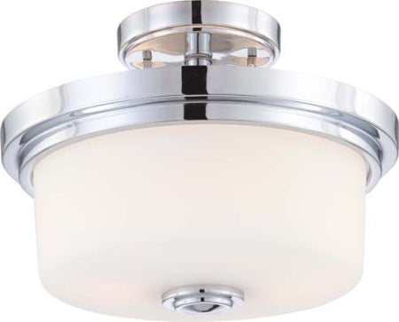 Two Light Semi Flush Mount