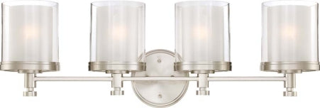 Nuvo Lighting - 60-4644 - Four Light Vanity - Decker - Brushed Nickel