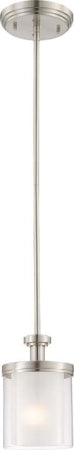Nuvo Lighting - 60-4648 - One Light Mini Pendant - Decker - Brushed Nickel