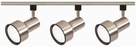 Nuvo Lighting - TK340 - Three Light Track Kit - Track Lighting Kits Brushed Nickel - Brushed Nickel