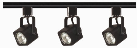 Nuvo Lighting - TK346 - Three Light Track Kit - Track Lighting Kits Black - Black