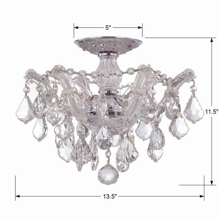 Maria Theresa Ceiling Mount-Semi-Flush Mts.-Crystorama-Lighting Design Store