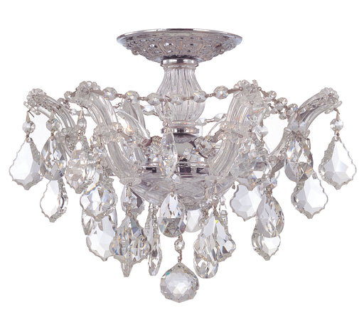 Crystorama - 4430-CH-CL-S - Three Light Ceiling Mount - Maria Theresa - Polished Chrome