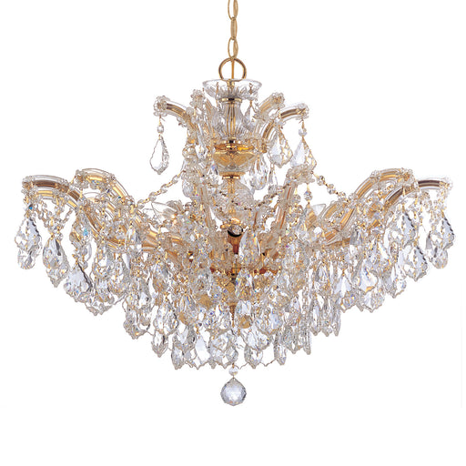 Crystorama - 4439-GD-CL-MWP - Six Light Chandelier - Maria Theresa - Gold