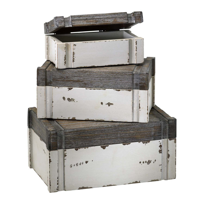 Cyan - 02471 - Box - Alder - Distressed White And Gray