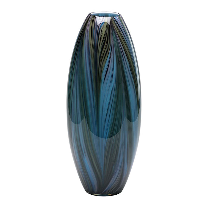 Cyan - 02920 - Vase - Peacock Feather - Multi Colored Blue