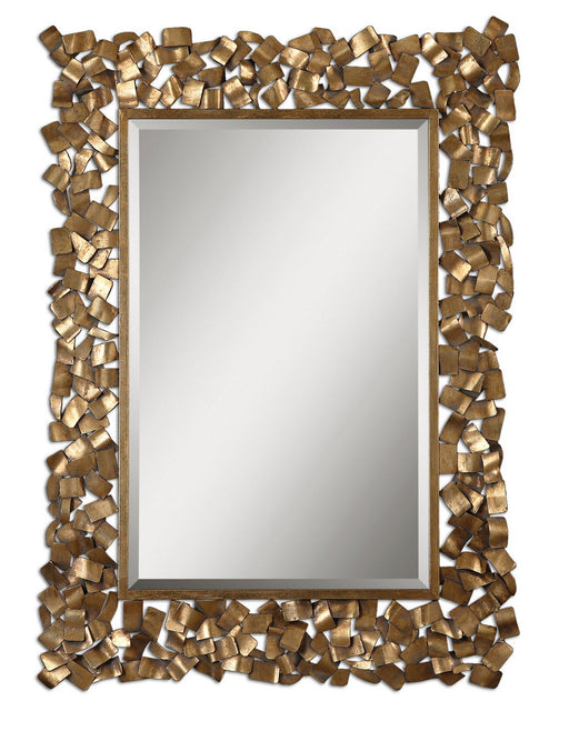 Uttermost - 12816 - Mirror - Capulin - Antiqued Gold Leaf w/Light Gray Glaze