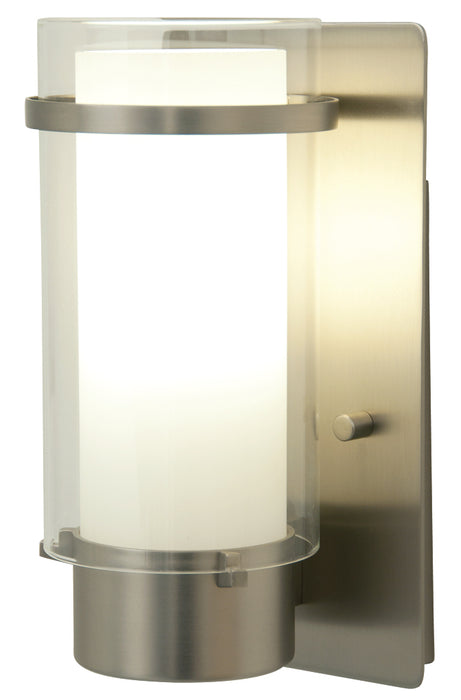 DVI Lighting - DVP9062BN-OP - One Light Wall Sconce - Essex - Buffed Nickel with Half Opal Glass