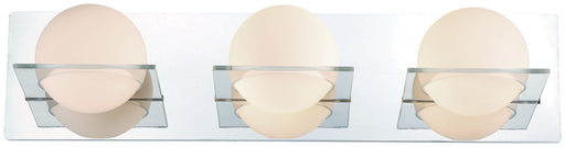 DVI Lighting - DVP0943CH-OP - Three Light Vanity - IO - Chrome with Half Opal Glass