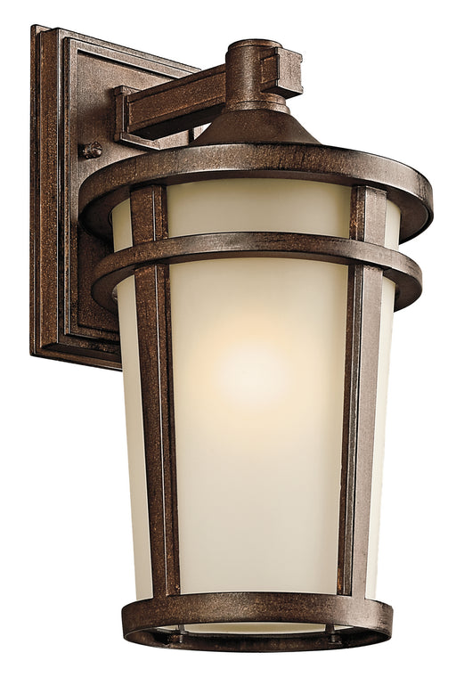 Kichler - 49072BST - One Light Outdoor Wall Mount - Atwood - Brown Stone