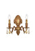 Elegant Lighting - 9602W10FG-GT/RC - Two Light Wall Sconce - Monarch - French Gold