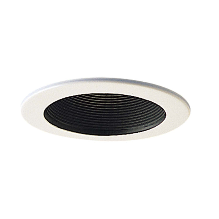 4`` Stepped Metal Baffle Trim W/ Metal Ring - Lighting Design Store