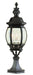Trans Globe Imports - 4071 BK - Three Light Postmount Lantern - Francisco - Black