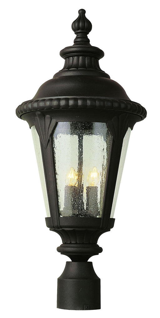 Trans Globe Imports - 5047 BK - Three Light Postmount Lantern - Commons - Black