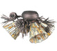 Meyda Tiffany - 105716 - Four Light Fan Light Fixture - Delta - Mahogany Bronze