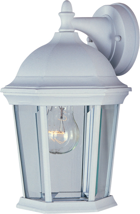 Maxim - 1024WT - One Light Outdoor Wall Lantern - Builder Cast - White