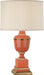 Robert Abbey - 2600X - One Light Table Lamp - Annika - Tangerine Lacquered Paint w/ Natural Brass/Ivory Crackle
