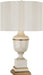 Robert Abbey - 2601 - One Light Table Lamp - Annika - Ivory Lacquered Paint w/ Natural Brass/Ivory Crackle