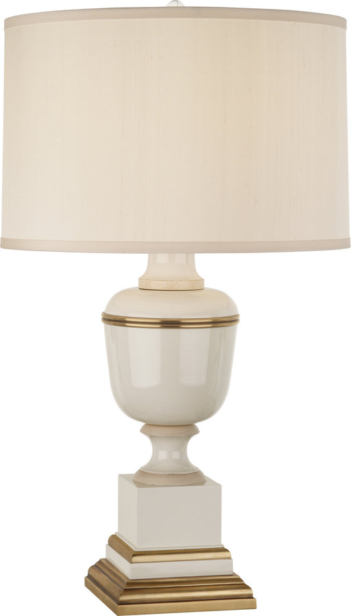 Robert Abbey - 2601X - One Light Table Lamp - Annika - Ivory Lacquered Paint w/ Natural Brass/Ivory Crackle
