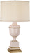 Robert Abbey - 2602X - One Light Table Lamp - Annika - Blush Lacquered Paint w/ Natural Brass/Ivory Crackle