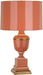 Robert Abbey - 2603 - One Light Accent Lamp - Annika - Tangerine Lacquered Paint w/ Natural Brass/Ivory Crackle