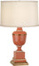 Robert Abbey - 2603X - One Light Accent Lamp - Annika - Tangerine Lacquered Paint/Natural Brass w/ Ivory Crackle