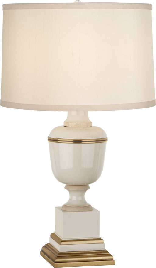 Robert Abbey - 2604X - One Light Accent Lamp - Annika - Ivory Lacquered Paint w/ Natural Brass/Ivory Crackle