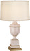 Robert Abbey - 2605X - One Light Accent Lamp - Annika - Blush Lacquered Paint w/ Natural Brass/Ivory Crackle