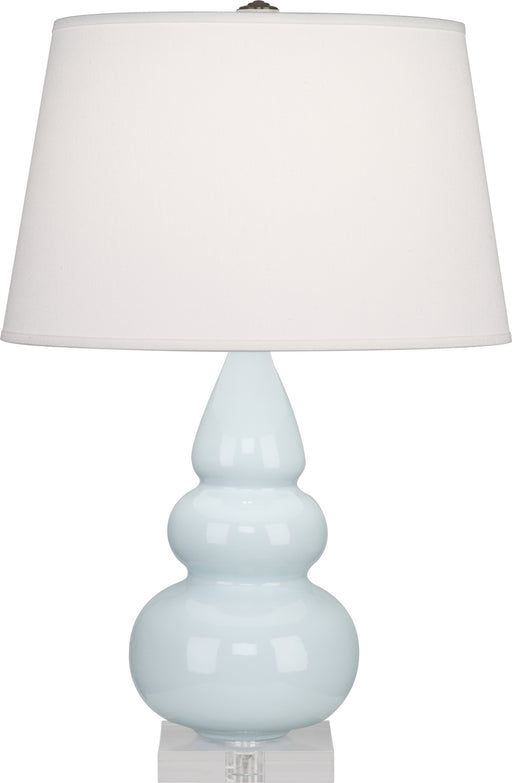 Robert Abbey - A291X - One Light Accent Lamp - Small Triple Gourd - Baby Blue Glazed Ceramic w/ Lucite Base