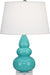 Robert Abbey - A292X - One Light Accent Lamp - Small Triple Gourd - Egg Blue Glazed Ceramic w/ Lucite Base