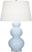 Robert Abbey - A361X - One Light Table Lamp - Triple Gourd - Baby Blue Glazed Ceramic w/ Lucite Base