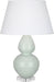 Robert Abbey - A791X - One Light Table Lamp - Double Gourd - Celadon Glazed Ceramic w/ Lucite Base