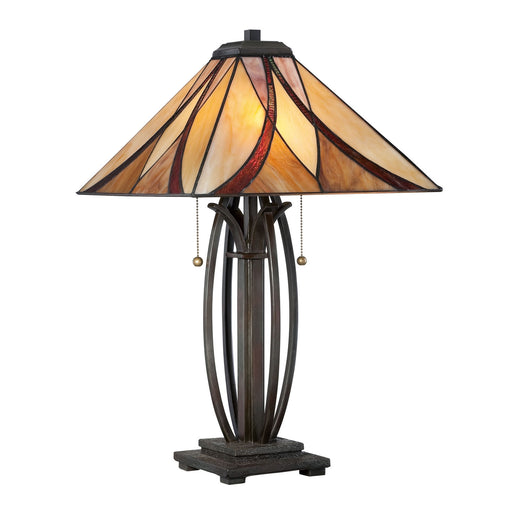 Quoizel - TF1180TVA - Two Light Table Lamp - Asheville - Valiant Bronze