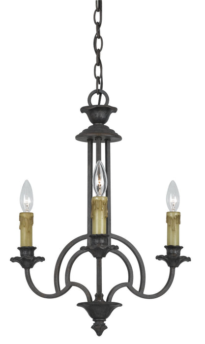 Cal Lighting - FX-3513/3 - Three Light Chandelier - Elberton - English Bronze