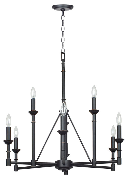 Cal Lighting - FX-3516/6+3 - Nine Light Chandelier - Monclova - Industrial Bronze